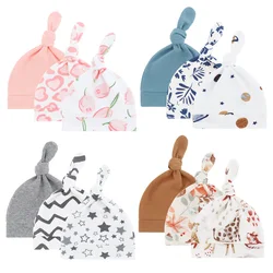 Gorro de algodón para recién nacido con estampado infantil