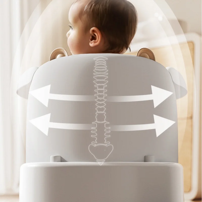 Asiento pequeño para baño de bebé, taburete de baño rodeado por asiento, baño antideslizante para niños, puede sentarse el baño para aprender, asiento, silla - imagen 2