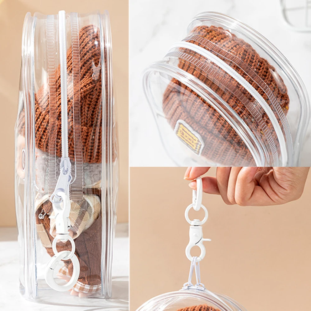 Labubu Mini 4,0, funda protectora transparente, bolsa de exhibición para Labubu V1 V2 V3 V4, bolsa de almacenamiento, accesorios para atuendo de muñeca, solo estuche - imagen 4