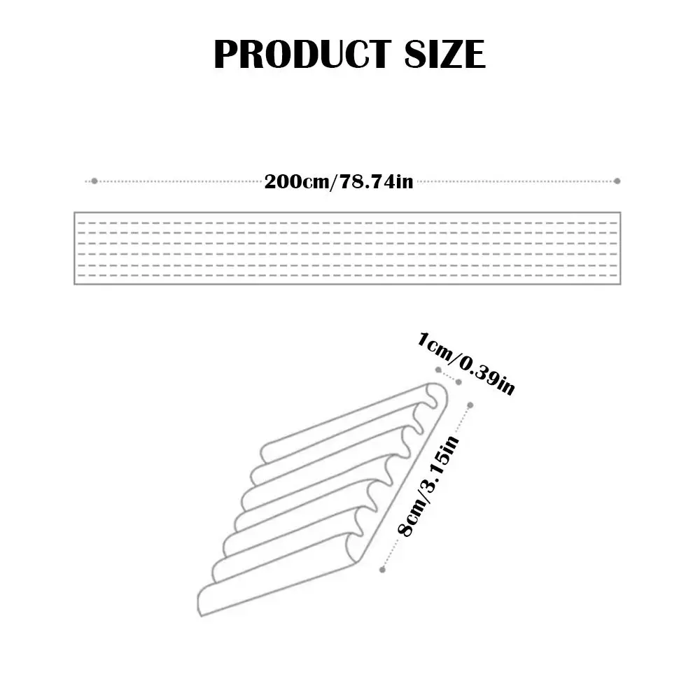 Cojín anticolisión para niños, tira protectora de borde de escritorio de 2m, Protector de esquina de pared de seguridad para bebés, parachoques de espuma autoadhesivo grueso - imagen 4