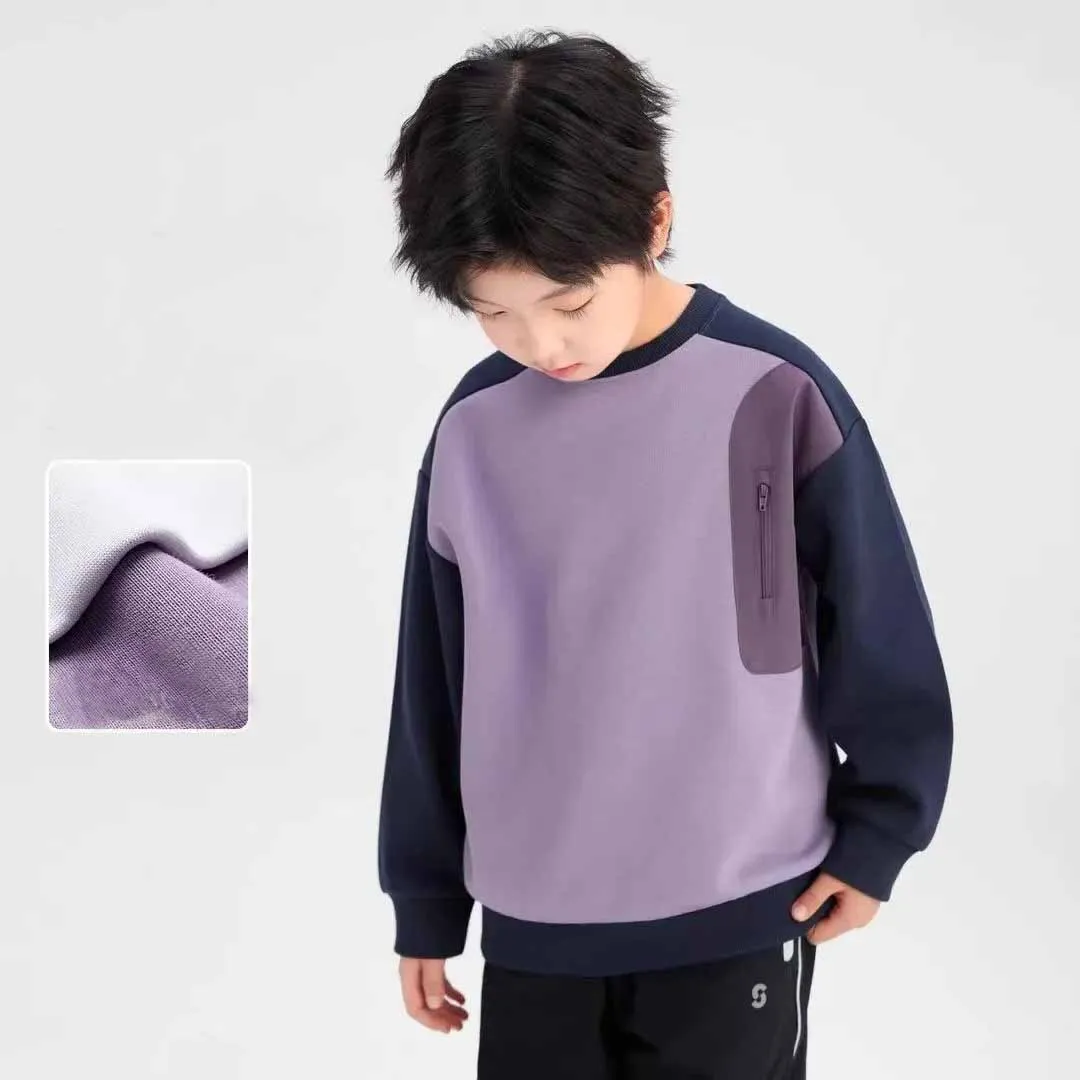 Jersey holgado de manga larga para niño – Cuello redondo - imagen 3