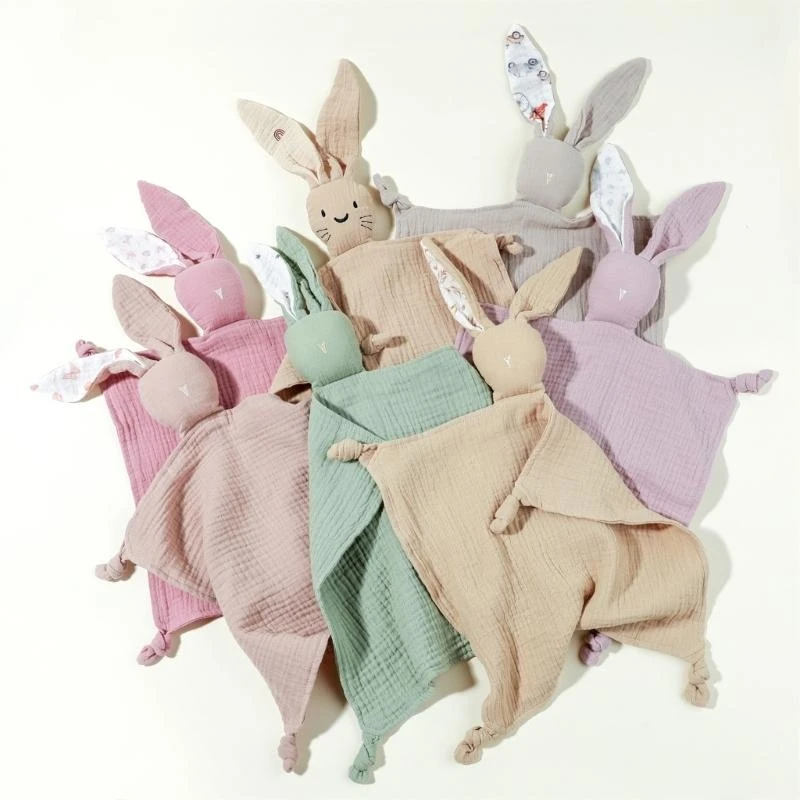 M76C Manta apoyo para calma infantil, ayuda para dormir algodón, toalla para bebé amigable con piel, manta para bebé