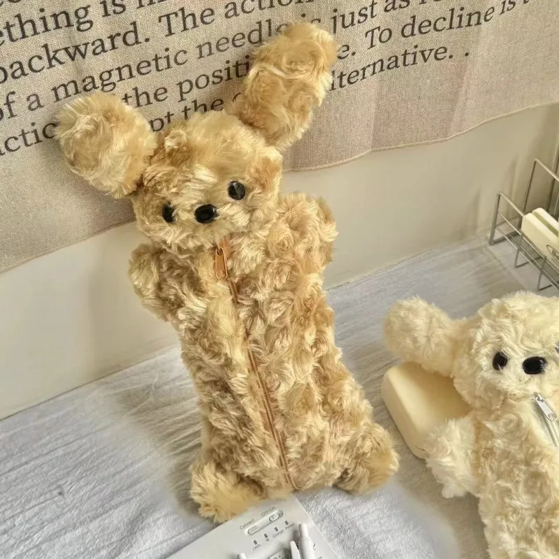 Estuche infantil de felpa suave con cremallera para lápices - imagen 4