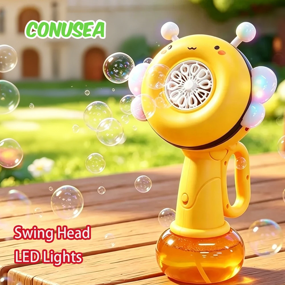 Pistola de burbujas eléctrica con diseño de abeja para niños - imagen 5