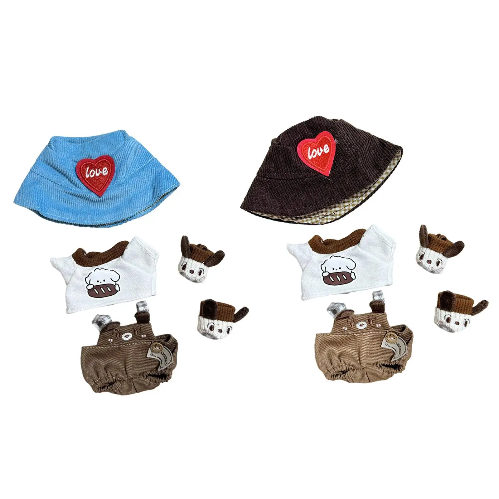 Plush Doll Clothes DIY Plush Doll Accessories for 15-17cm Doll Costumes Stuffed Plush Doll Dress up Fashion Cartoon Comfortable Plush Doll Clothes DIY Plush Doll Accessories for 15-17cm Doll Costumes Stuffed Plush Doll Dress up Fashion Cartoon Comfortable