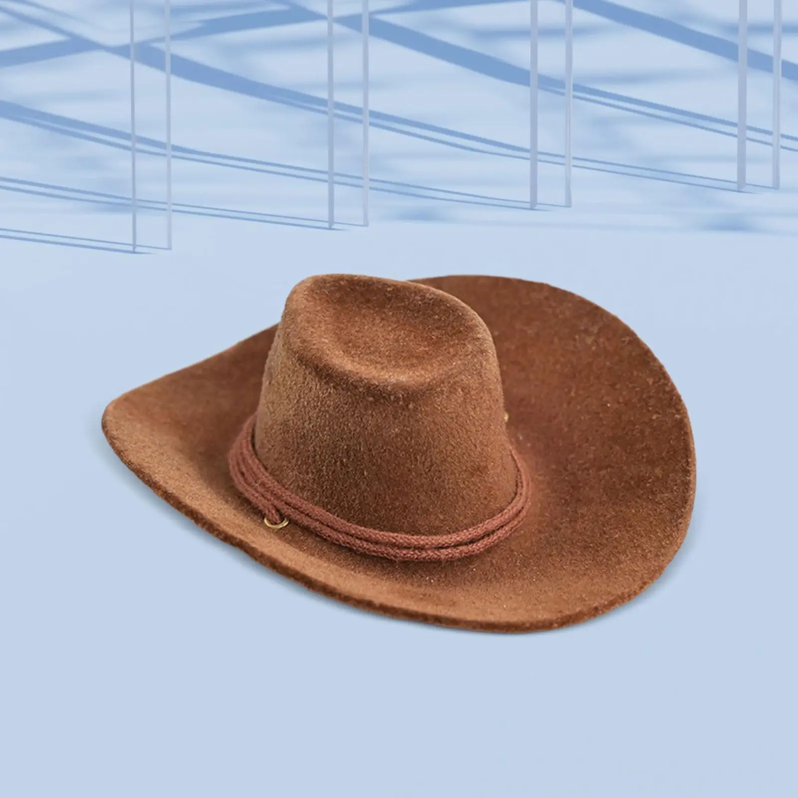 Sombrero vaquero de tela para muñecas y figuras coleccionables - imagen 2