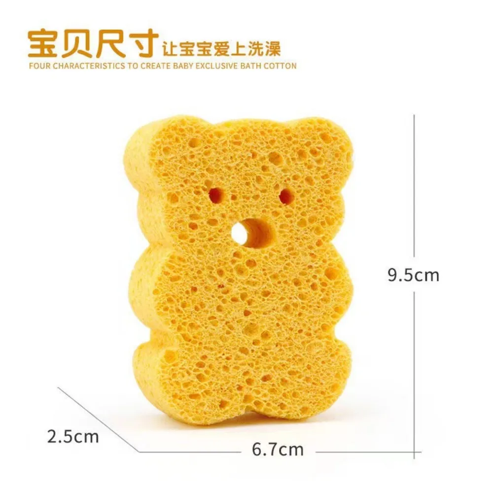 Cepillos de baño corporales para bebé, esponja de baño de animales lindos, ducha infantil, exfoliante de algodón respetuoso con el medio ambiente, esponja de Spa, esponjas de limpieza suaves - imagen 5