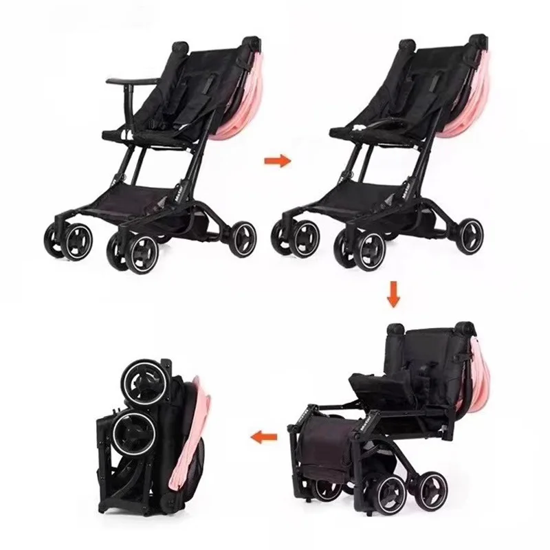 Cochecito de bebé ligero S900 que puede sentarse o acostarse Cochecito de bebé con paraguas plegable portátil - imagen 2