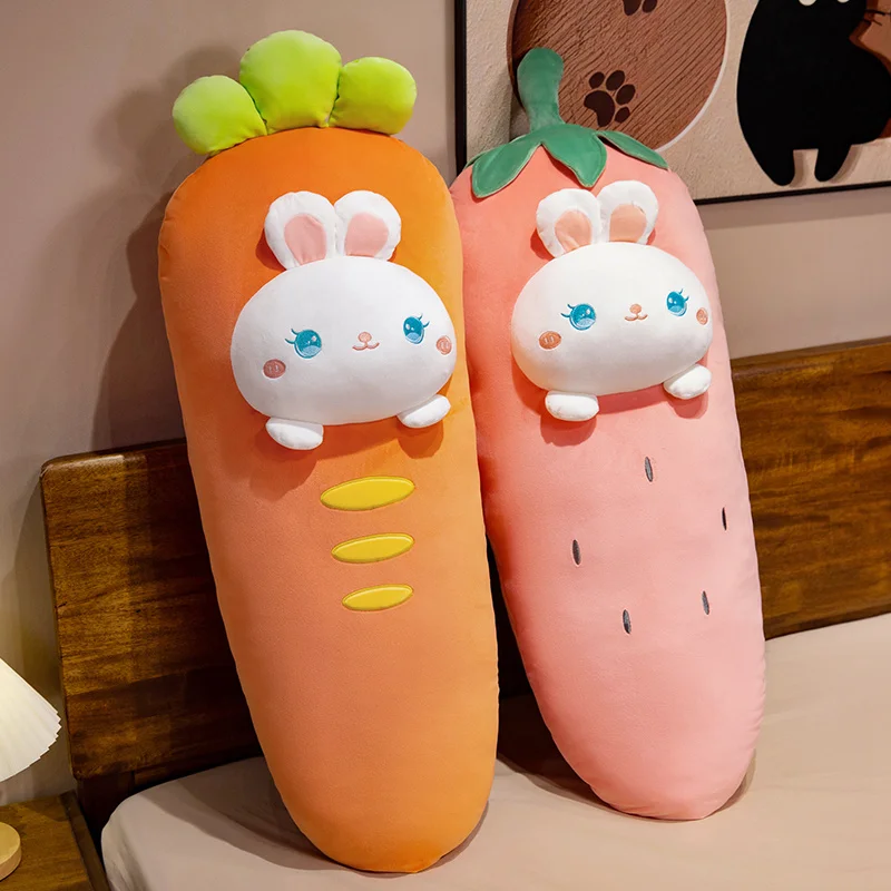 Peluches de conejo, fresa y zanahoria – Suaves compañeros para dormir - imagen 3
