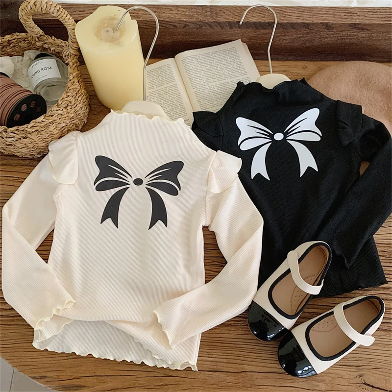 Camisa manga larga con lazo para bebé – Temporada de primavera y otoño - imagen 4