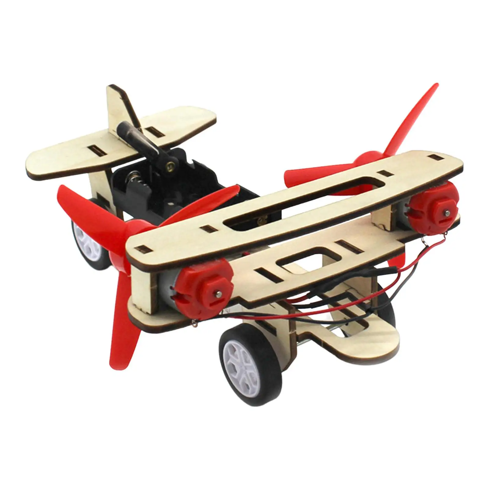 Wind Power Aircraft Electricity Model Fun Physical Scientific Experiment Set for Girls Boys Kids Children Ages 4-11 Years Old