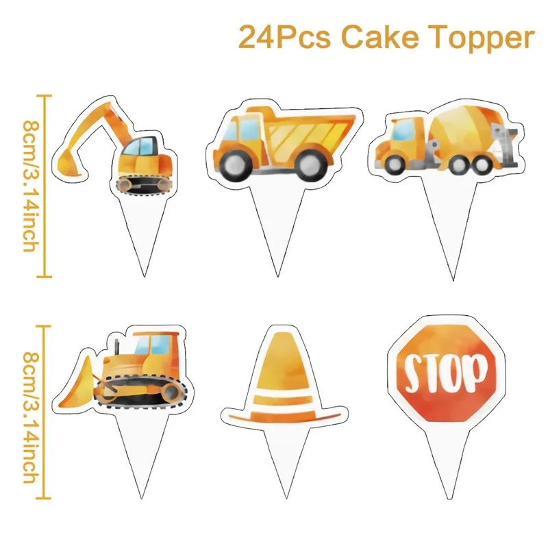 24pcs cake topper