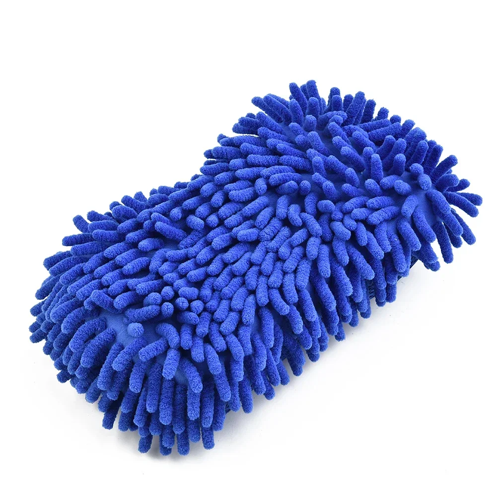Cepillo de lavado para el cuidado del Chenille, esponja para lavado de coches, almohadilla de microfibra para lavado de coches, toalla de lavado, guantes para automóvil, accesorios de estilismo, Gadget - imagen 4
