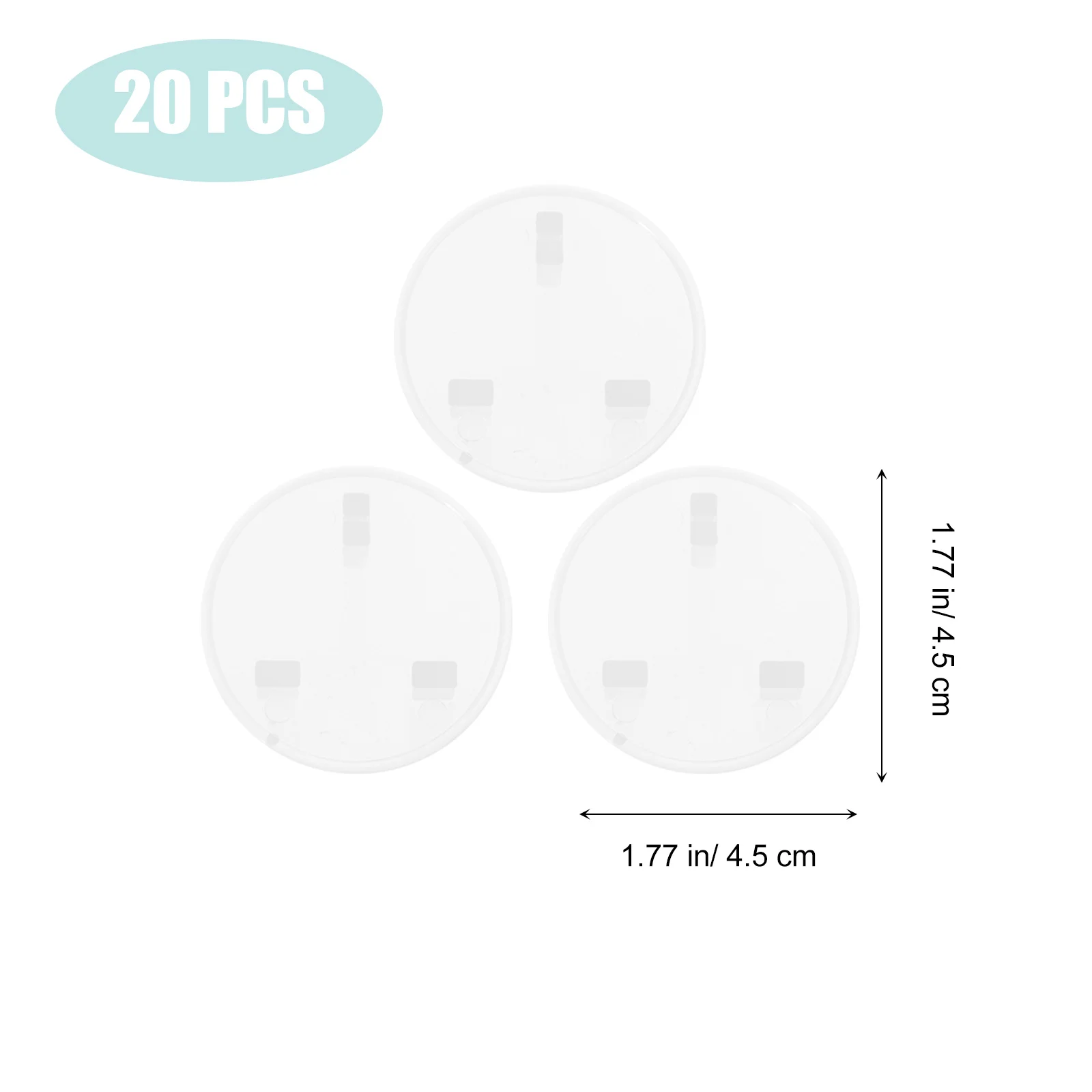 20 piezas cubiertas de salida a prueba de bebés, protectores de enchufe de toma de corriente de seguridad para niños, cubiertas de salida, tapa protectora de enchufe - imagen 4