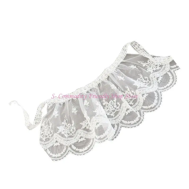 85ae infantil encaje delantal decorado tela cómoda adornos para ropa fiesta diaria - imagen 4