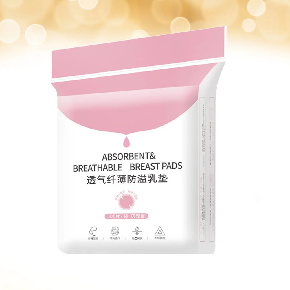 100 Uds almohadilla antigalactorrea cojín de lactancia transpirable desechable regalo Ideal para nuevas mamás y madres lactantes blanco - imagen 5