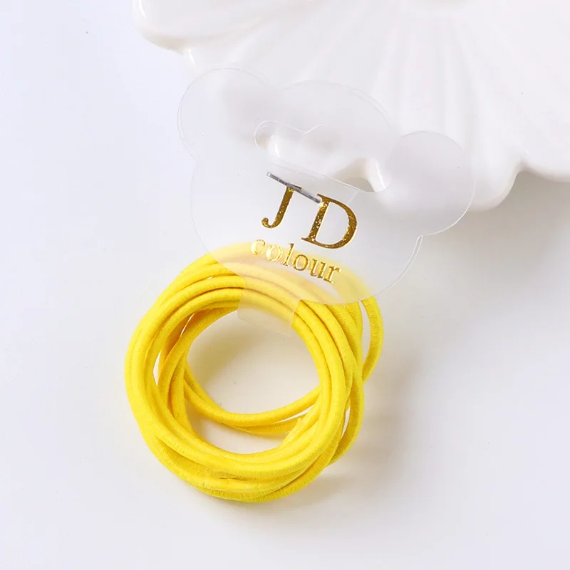 Ligas y diademas elásticas coloridas circulares para cabello infantil - imagen 4