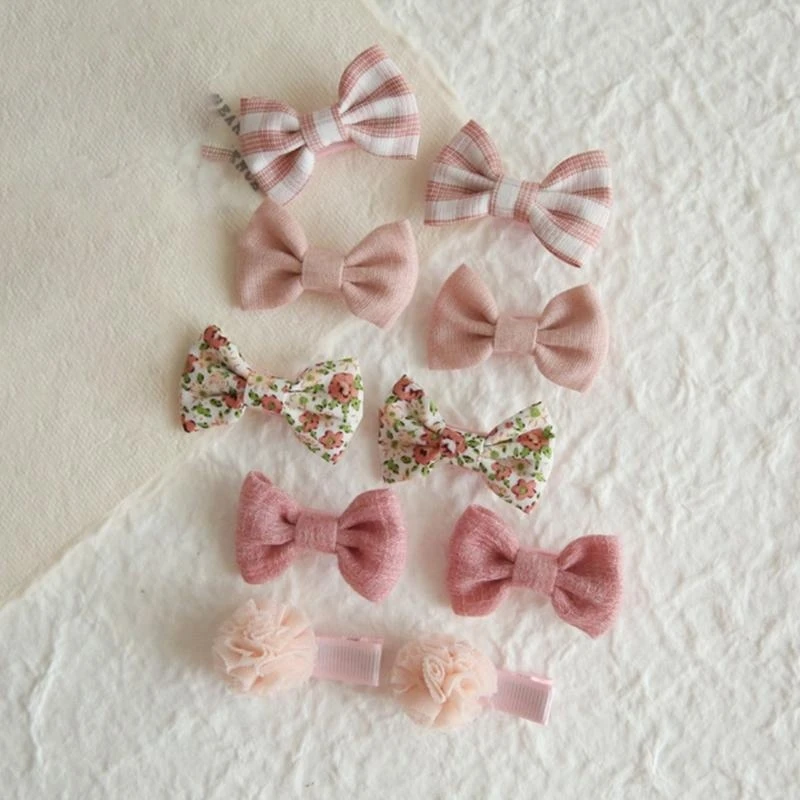 M76C 5 pares accesorios para cabello con lazos mariposa para niñas pequeñas, horquillas sujeción segura, horquilla - imagen 3