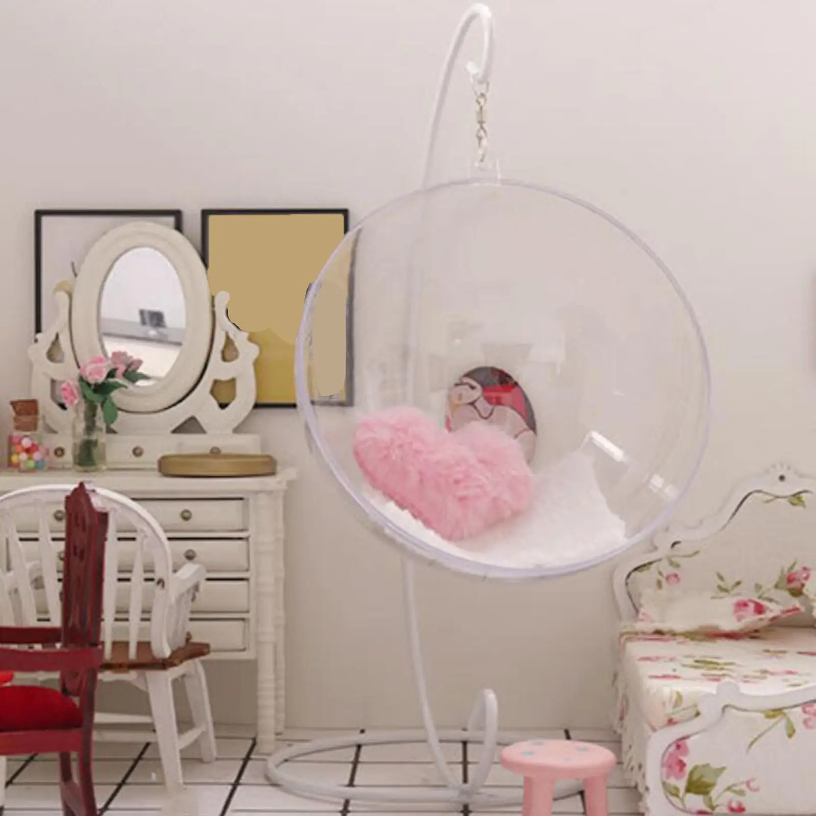 Columpio en miniatura 1:12 1/12 hecho a mano 1:6 1/6 para adolescentes de edad - imagen 3