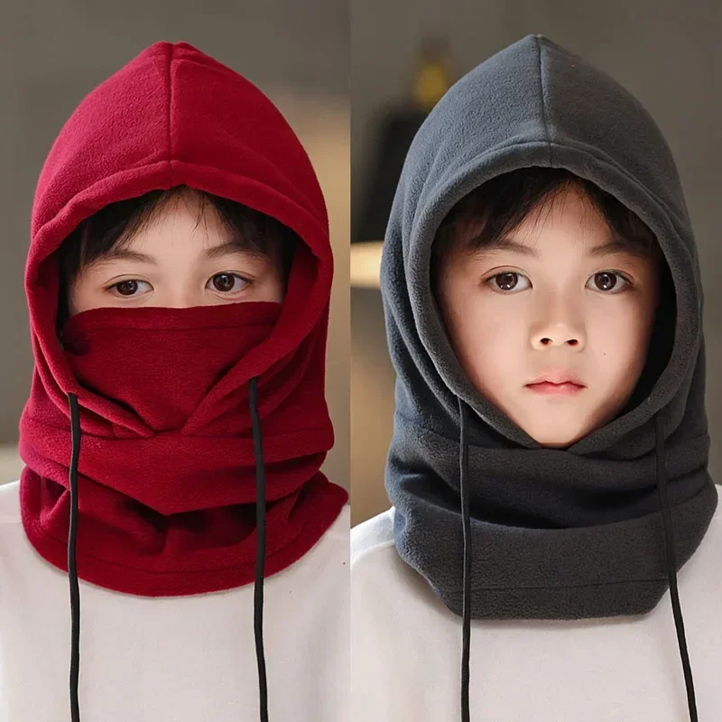 Gorro pasamontañas de lana infantil a prueba de viento cálido - imagen 3
