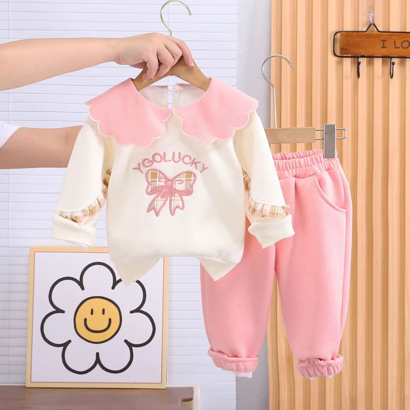 Conjunto infantil de algodón para bebé niña – Camiseta y pantalón - imagen 4