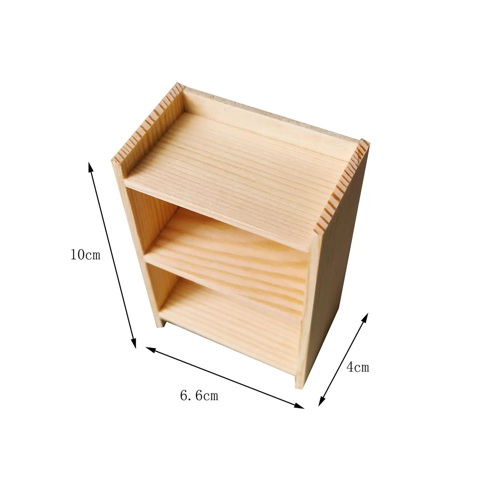Miniature Furniture 1:12 Scale Dollhouse Bookshelf Educational Toy Microscale Cupboard Simulated Cabinet Toy for Store Gifts
