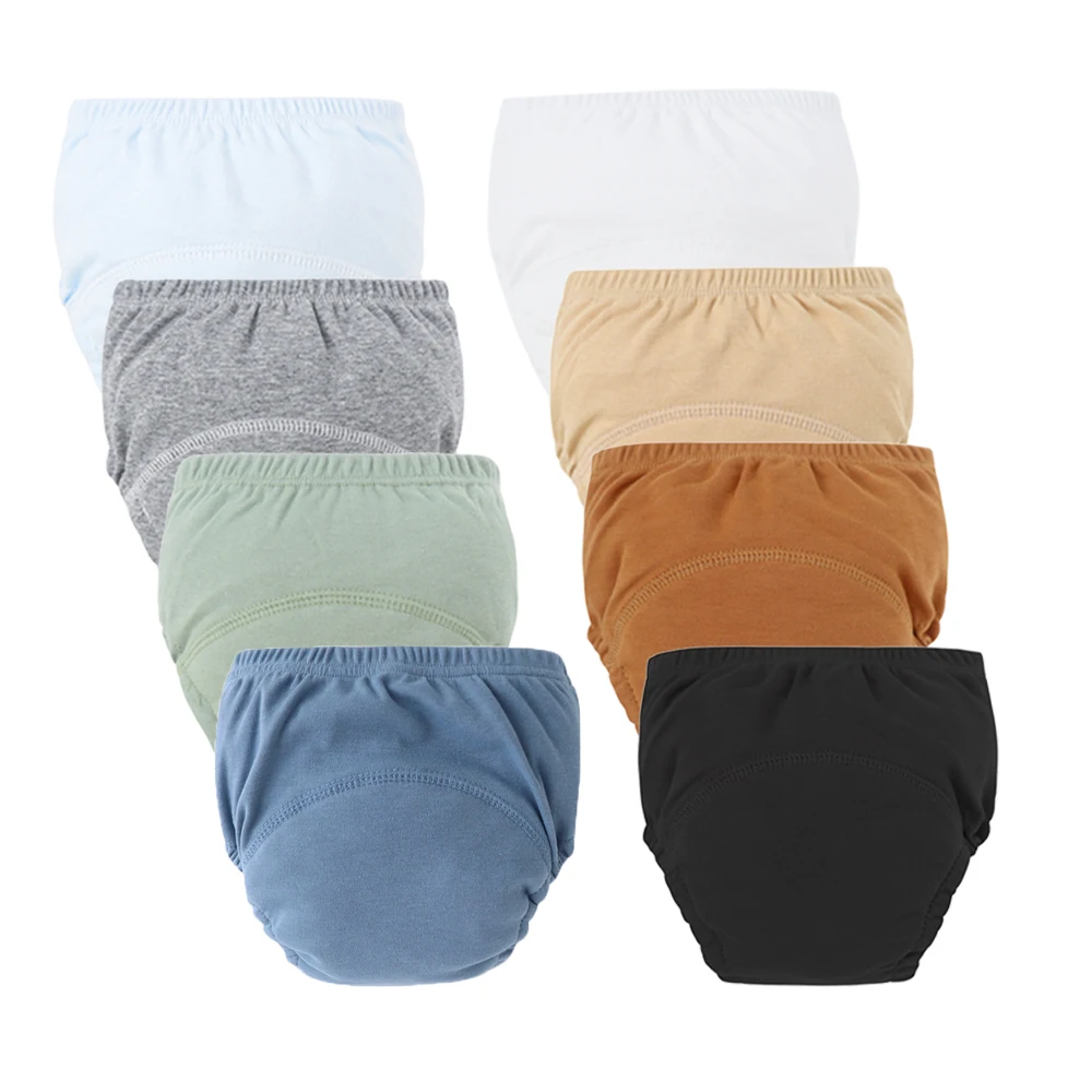 Pañales reutilizables de algodón para bebé con pantalón entrenamiento - imagen 3