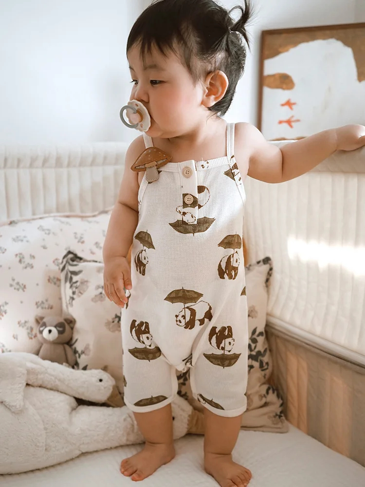 Pelele tipo camisola de verano Milangel con estampado animal - imagen 3