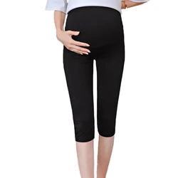 Pantalón de maternidad verano capri ajustable para embarazada