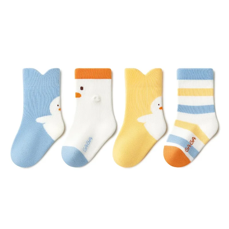 Nuevos calcetines antibacterianos de otoño 7A para bebés, calcetines 100% de algodón sin costuras para recién nacidos, calcetines suaves y transpirables para niños amigables con la piel - imagen 5