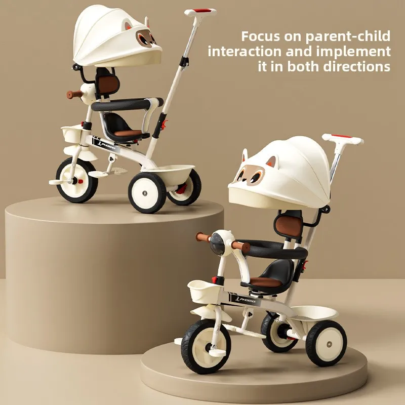 Triciclo de empuje para bebé con Pedal para niños de 1 a 6 años, bicicleta grande para niños, cochecito, bicicleta - imagen 3