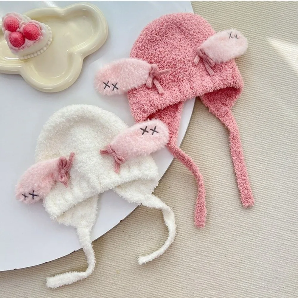 Gorro con protección para los oídos creativo a prueba de frío, gorro térmico cómodo para niños, gorro cálido para niños, ciclismo al aire libre - imagen 4