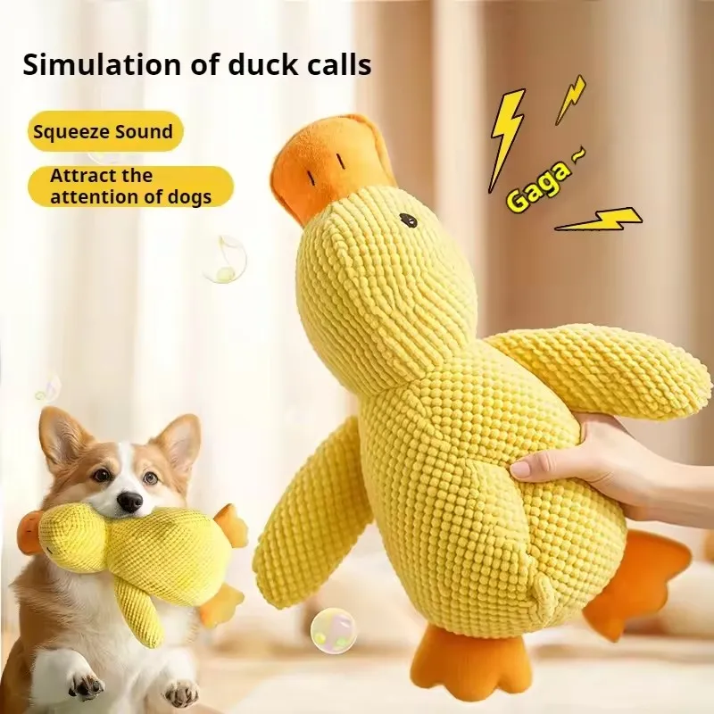 Peluche pato sonoro para bebés – Suave y resistente - imagen 4