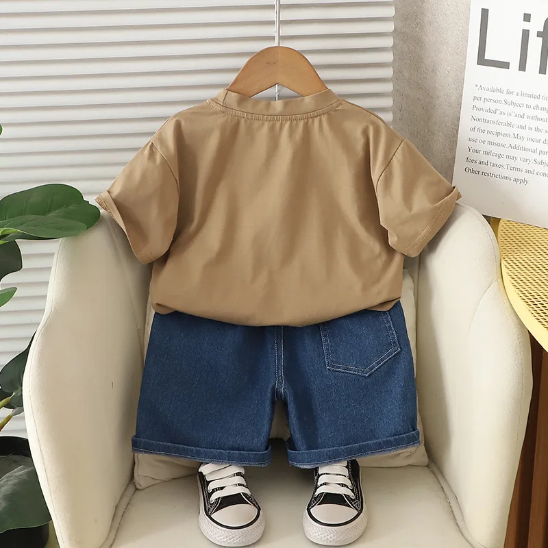 Conjunto verano bebé niña camiseta corta y shorts – Dibujo animado - imagen 5