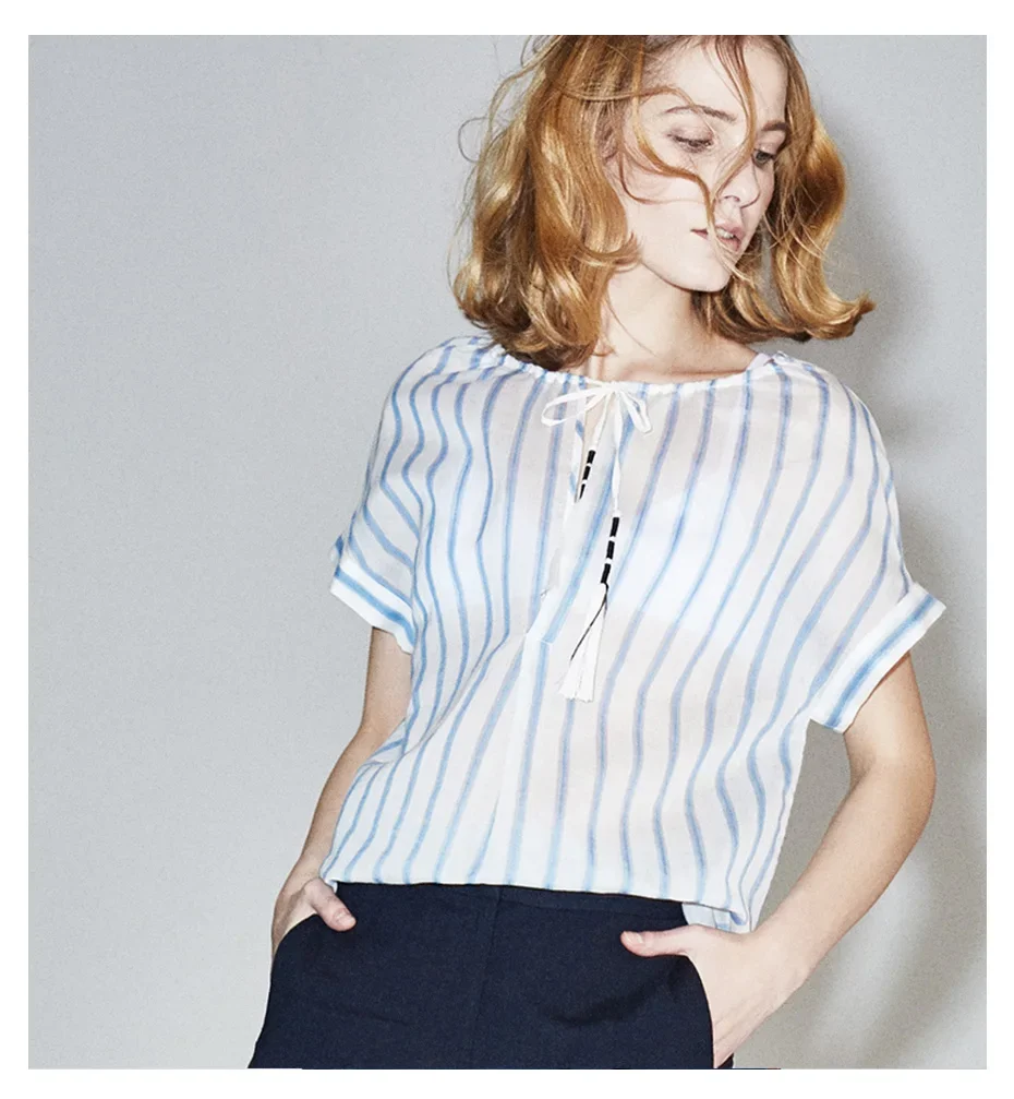 Camiseta de verano holgada con manga corta