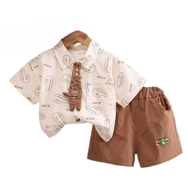 Conjunto verano para bebé – camisa manga corta y pantalón corto - imagen 4