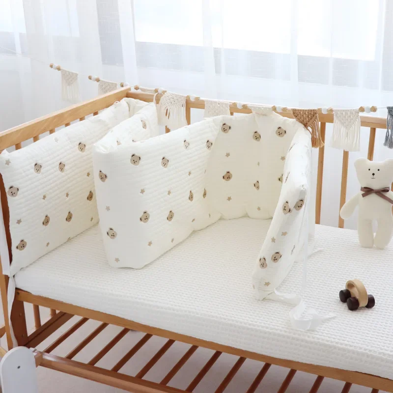 Parachoques acolchados para cuna – Protector de seguridad infantil - imagen 2