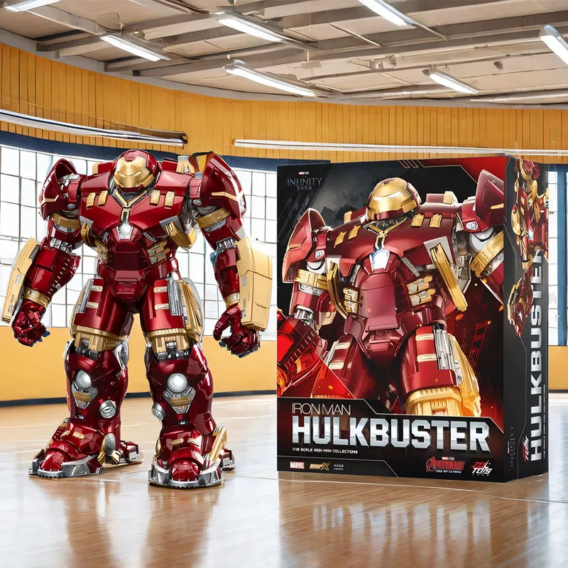 36cm ZD Toys Iron Man MK44 Hulkbuster figura de acción 1/10 Tony Stark aniversario conmemorativo coleccionar modelo colecciones regalo