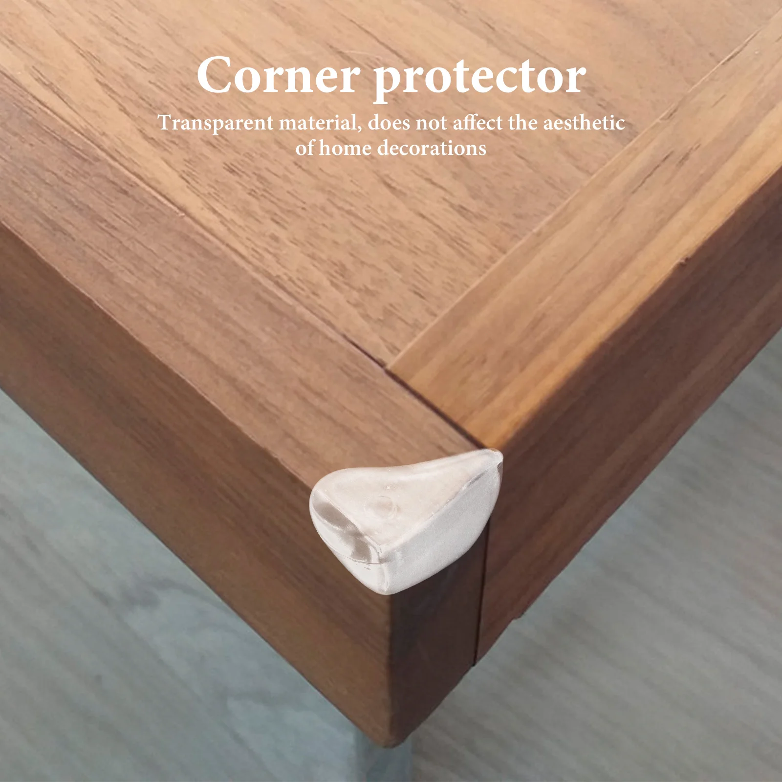 Protectores de esquina transparentes para muebles, protectores acolchados para mesa, escritorio, cubiertas de esquina de seguridad, 10 Uds. - imagen 2