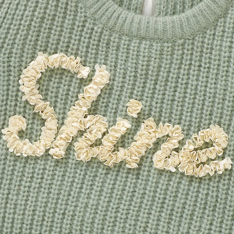 Body para bebé recién nacido, mono tejido para niño y niña, ropa de otoño de manga larga para niños pequeños, monos de 0 a 18M con letras a la moda - imagen 4