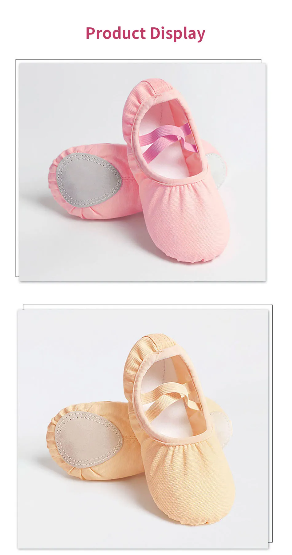 Variedad de colores de zapatillas ballet infantiles
