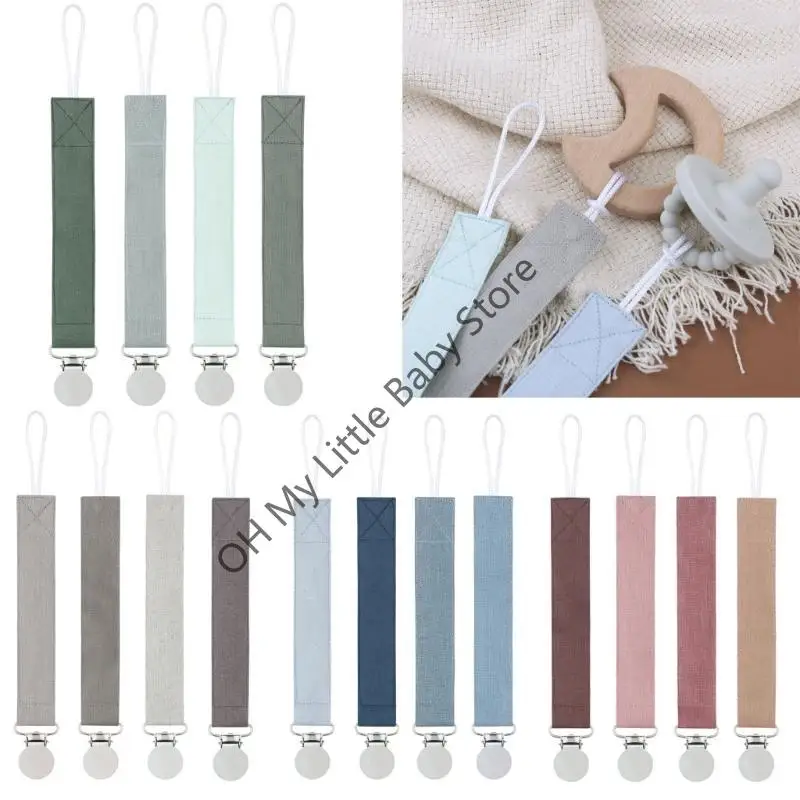 M76C 4 ​​unids/pack chupete bebé Clips cadena libre BPA soporte con pinza para chupete Cadena chupete