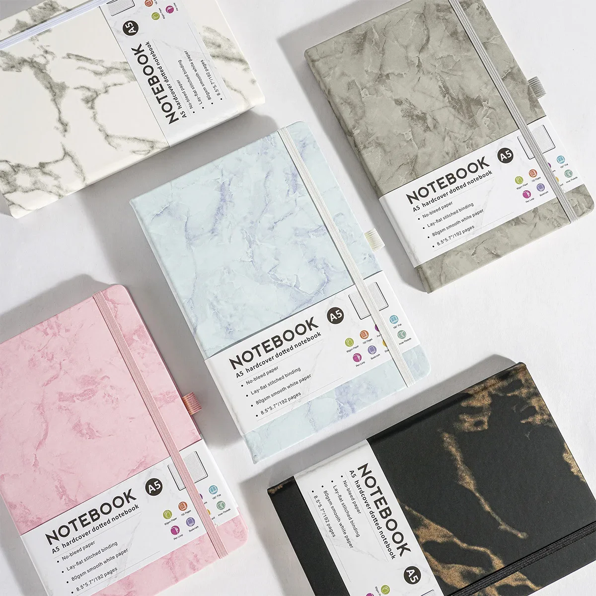 Cuaderno de bocetos tapa dura con correa A5 forrado para niños - imagen 3
