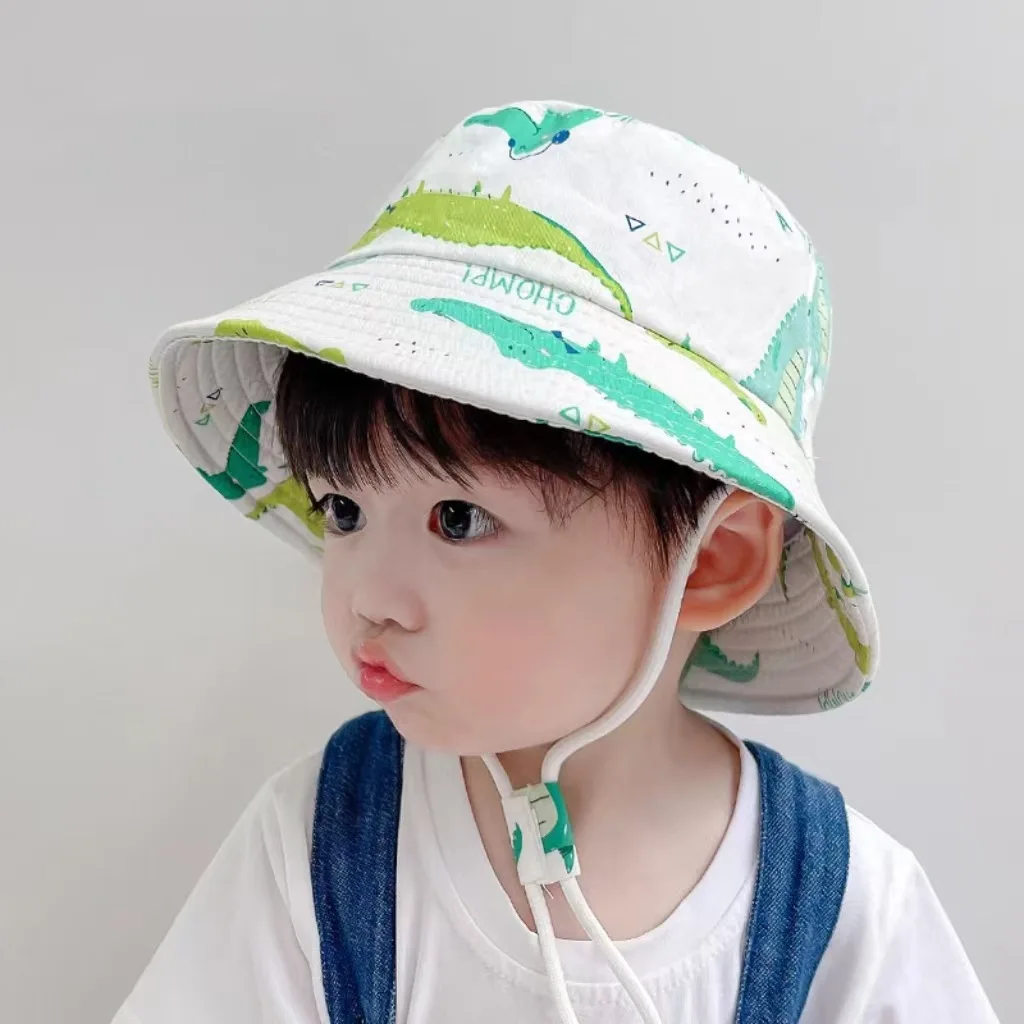 Bonitos sombreros de cubo de dibujos animados para niños y niñas, novedad de verano, sombrero fino para el sol, gorra Panamá, sombrero de pesca para senderismo, gorras de pescador - imagen 4
