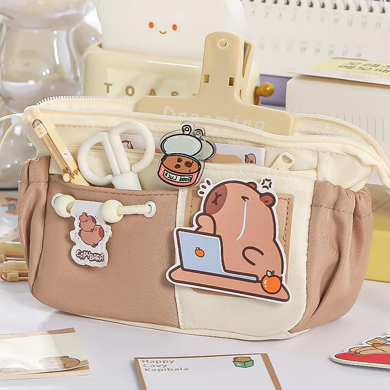 Bolsa de lápices escolar japonesa de gran capacidad multifuncional - imagen 2