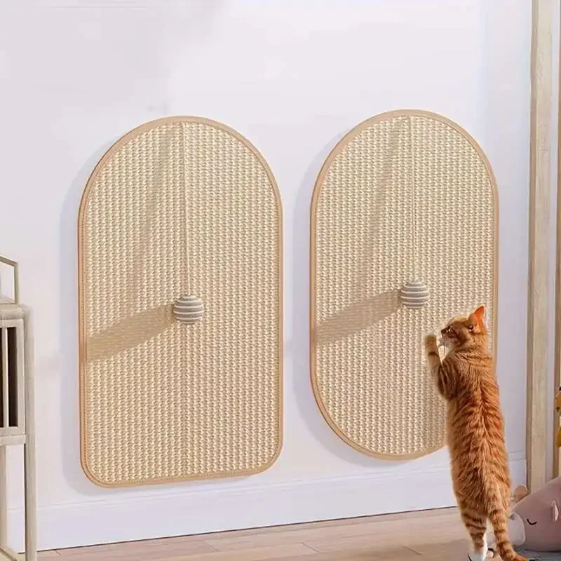 Rascador sisal para gatos almohadilla de pared resistente duradero - imagen 4