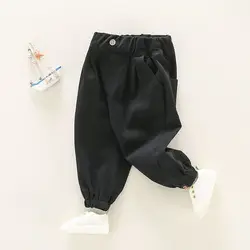 Pantalón harén de algodón suave para bebé – Primavera y otoño