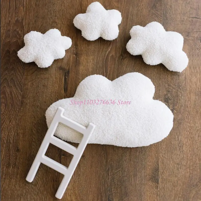 Juego accesorios fotografía bebé diseño nube y escalera casa/estudio - imagen 4
