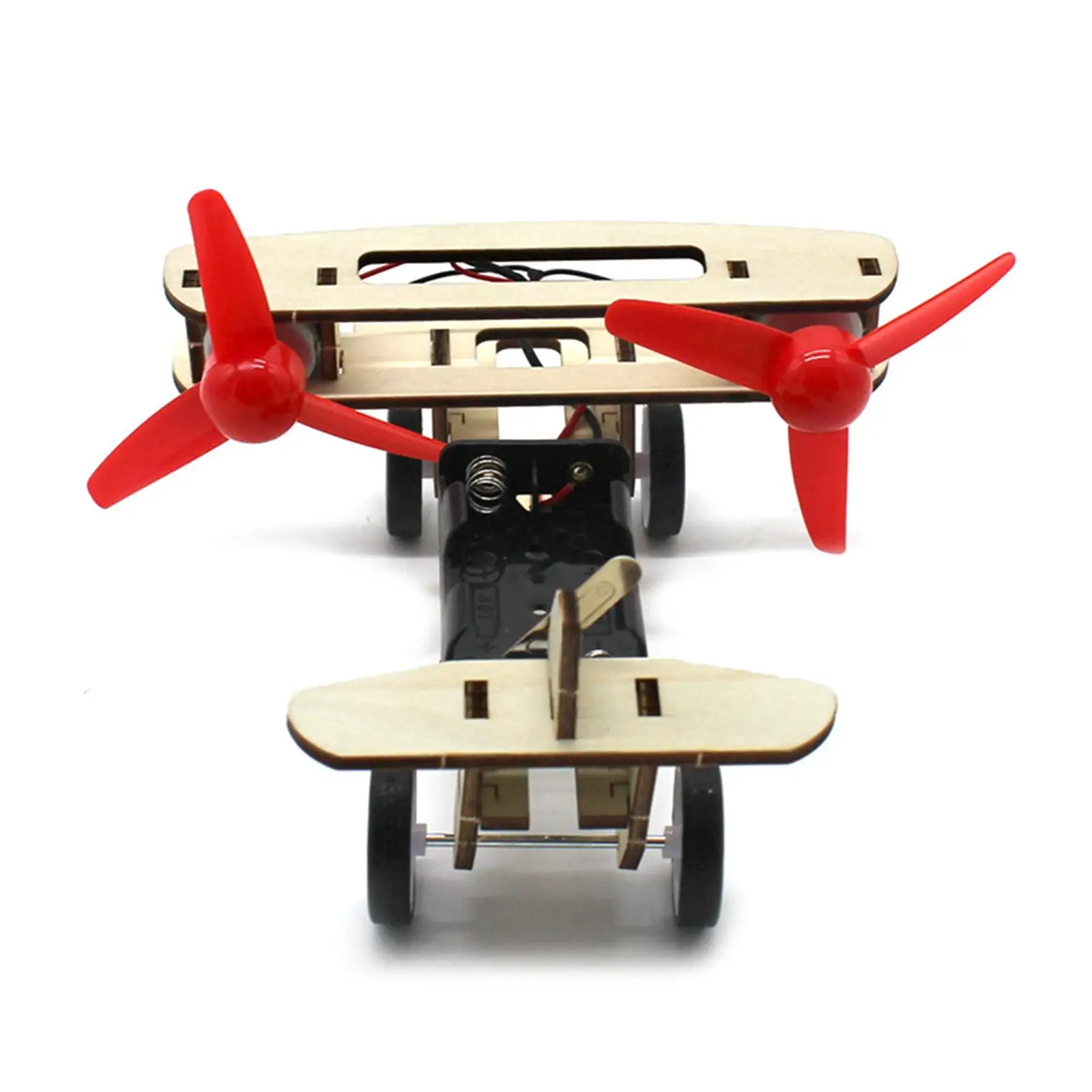 Wind Power Aircraft Electricity Model Assembling DIY Physical Scientific Experiment Set for Ages 4+ Girls Boys Kids Children