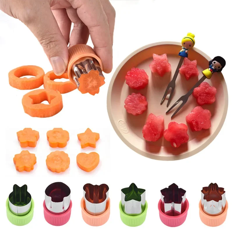 Cortador de comida para bebé – Moldes con forma de corazón y estrella